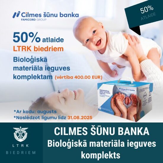 50% atlaide bioloģiskā materiāla ieguves komplektam 